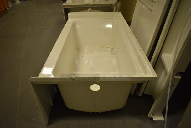 White Tub Insert and Walls. 60x30x19, 33x1.5x56, 47x5x55. (room 102) - Image 7 of 7
