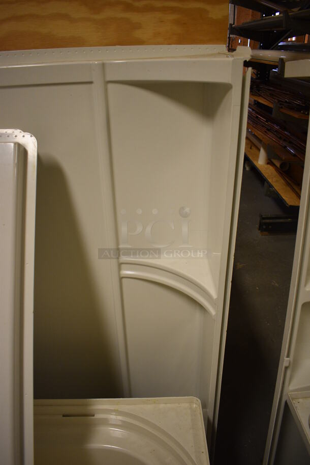 White Tub Insert and Walls. 60x30x19, 22x1.5x57, 59x10x56. (room 102) - Image 3 of 7