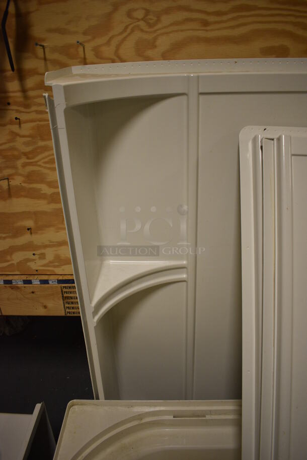 White Tub Insert and Walls. 60x30x19, 22x1.5x57, 59x10x56. (room 102) - Image 4 of 7