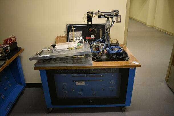 Lab-Volt Metal Commercial Floor Style Portable Training Unit on Commercial Casters. 48x30x55. (south basement 021D) - Image 2 of 9
