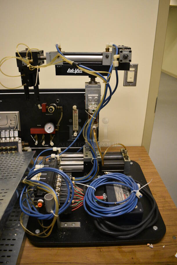 Lab-Volt Metal Commercial Floor Style Portable Training Unit on Commercial Casters. 48x30x55. (south basement 021D) - Image 8 of 9