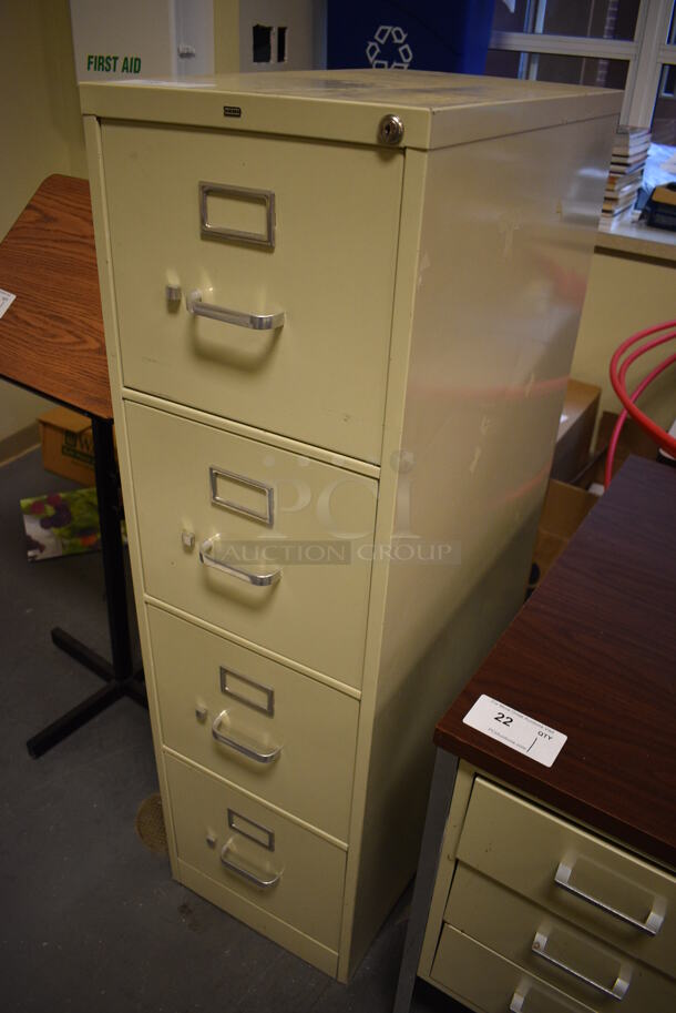 Hon Tan Ketal 4 Drawer Filing Cabinet. 15x27x52. (room 102) - Image 2 of 7