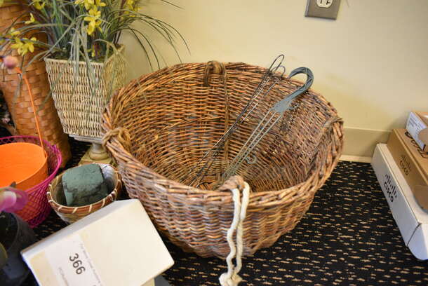 ALL ONE MONEY! Lot of Various Items Including Fake Flowers and Baskets. (room 204) - Image 4 of 5