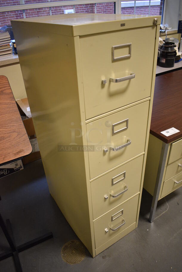Hon Tan Ketal 4 Drawer Filing Cabinet. 15x27x52. (room 102) - Image 3 of 7