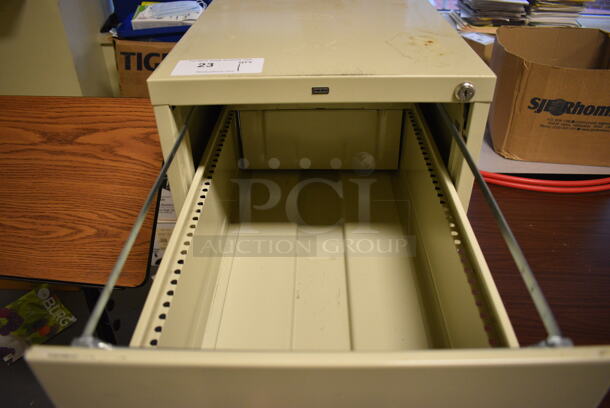 Hon Tan Ketal 4 Drawer Filing Cabinet. 15x27x52. (room 102) - Image 4 of 7
