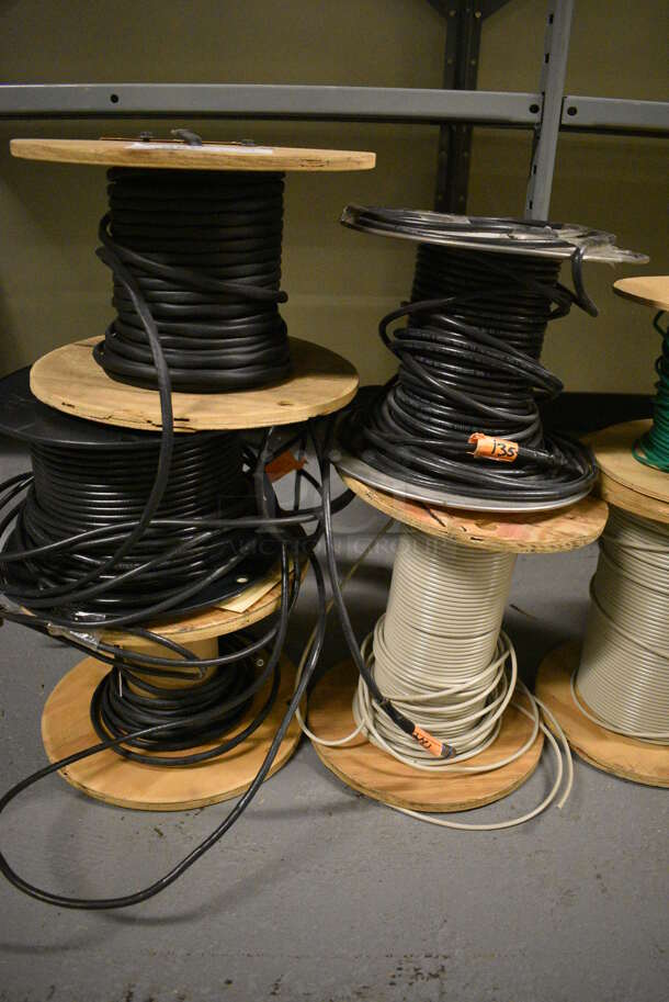 ALL ONE MONEY! Lot of 11 Spools of Wires and 4 Boxes of Wire! (south basement 012) - Image 2 of 5