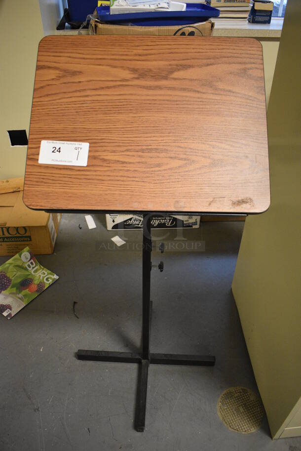 Wood Pattern Stand. 20x21x44. (room 102) - Image 1 of 3