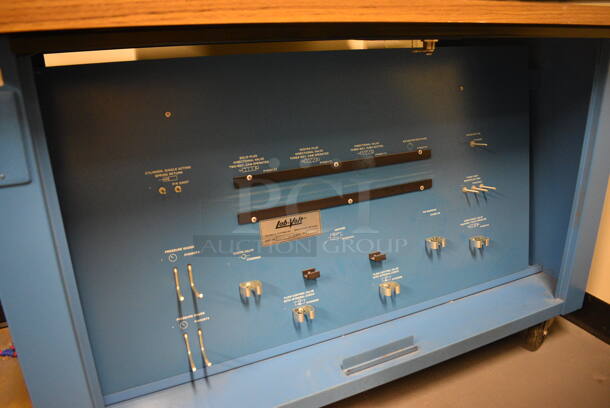 Lab-Volt Metal Commercial Floor Style Portable Training Unit on Commercial Casters. 48x30x55. (south basement 021D) - Image 7 of 9