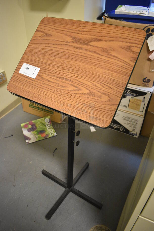 Wood Pattern Stand. 20x21x44. (room 102) - Image 2 of 3