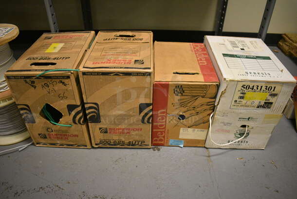 ALL ONE MONEY! Lot of 11 Spools of Wires and 4 Boxes of Wire! (south basement 012) - Image 4 of 5