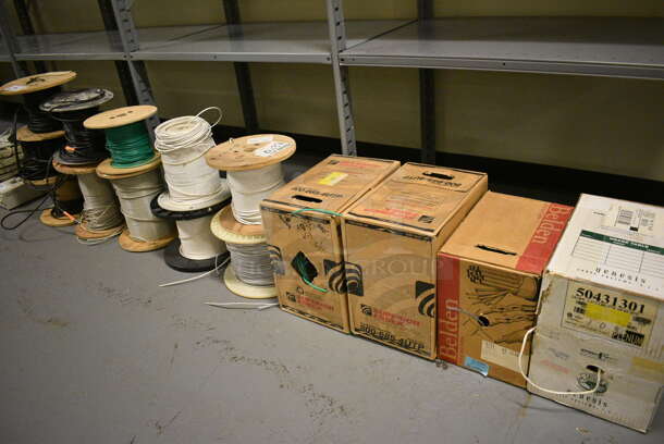 ALL ONE MONEY! Lot of 11 Spools of Wires and 4 Boxes of Wire! (south basement 012) - Image 5 of 5