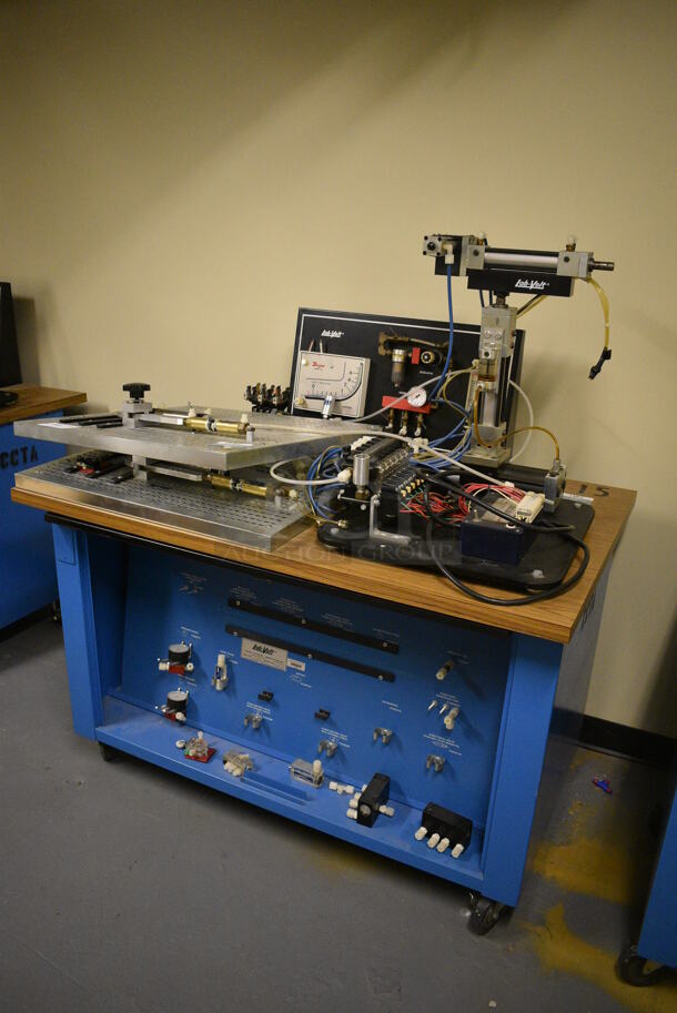 Lab-Volt Metal Commercial Floor Style Portable Training Unit on Commercial Casters. 48x30x55. (south basement 021D) - Image 2 of 11