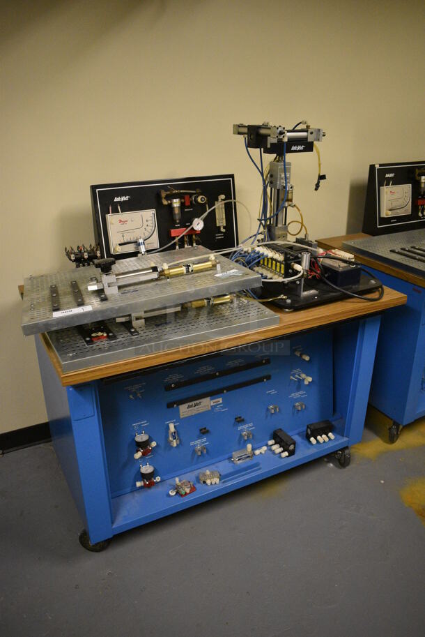 Lab-Volt Metal Commercial Floor Style Portable Training Unit on Commercial Casters. 48x30x55. (south basement 021D) - Image 3 of 11