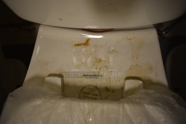 3 Various White Toilets; 1 Missing Toilet Seat and Lid. 19x27x28. 3 Times Your Bid! (room 102) - Image 6 of 7