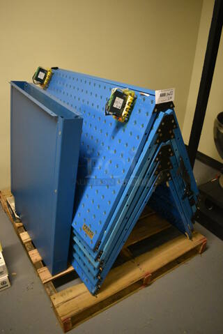 ALL ONE MONEY! PALLET LOT of Various Blue Metal Pieces! (south basement 012)