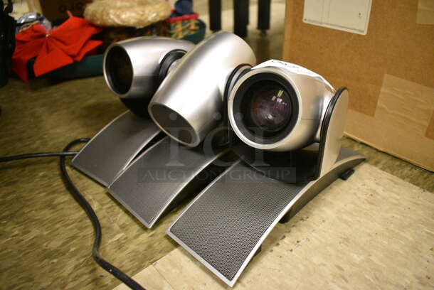 3 Polycom Model MPTZ Teleconferencing Cameras. 11x4x6. 3 Times Your Bid! (room 105) - Image 1 of 4