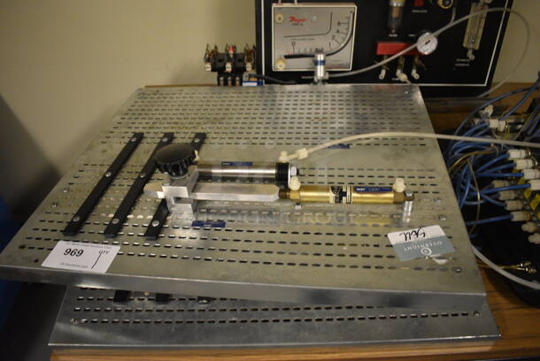 Lab-Volt Metal Commercial Floor Style Portable Training Unit on Commercial Casters. 48x30x55. (south basement 021D) - Image 8 of 11