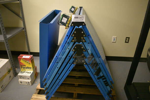 ALL ONE MONEY! PALLET LOT of Various Blue Metal Pieces! (south basement 012) - Image 4 of 6