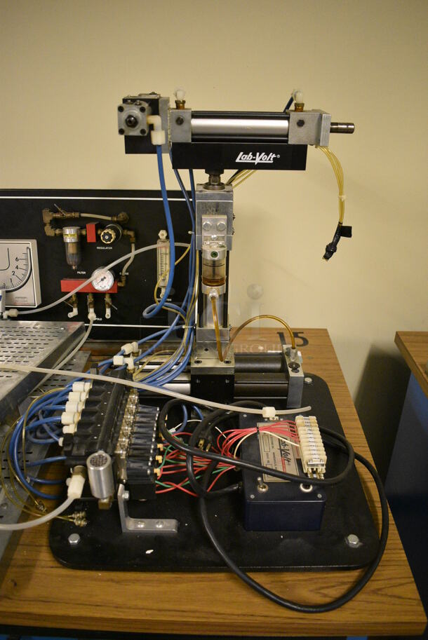 Lab-Volt Metal Commercial Floor Style Portable Training Unit on Commercial Casters. 48x30x55. (south basement 021D) - Image 10 of 11