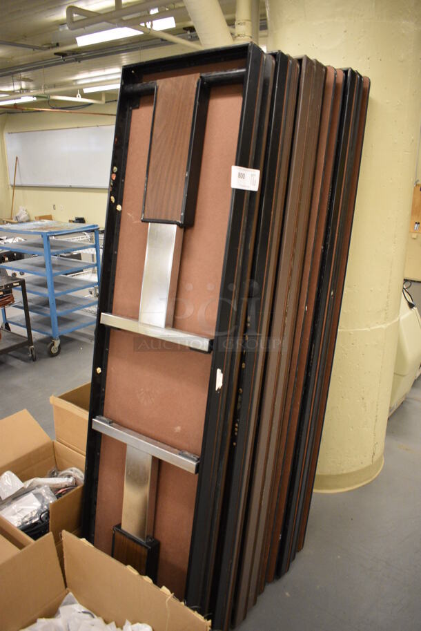 11 Various Folding Tables. Includes 72x18x29. 11 Times Your Bid! (south basement 019) - Image 1 of 3