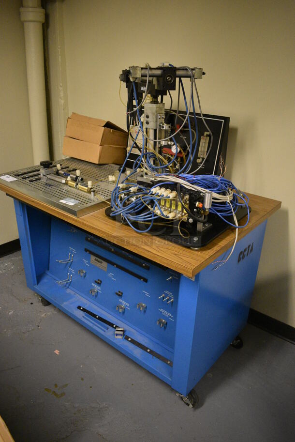 Lab-Volt Metal Commercial Floor Style Portable Training Unit on Commercial Casters. 48x30x55. (south basement 021D) - Image 2 of 9