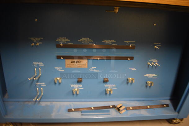 Lab-Volt Metal Commercial Floor Style Portable Training Unit on Commercial Casters. 48x30x55. (south basement 021D) - Image 7 of 9