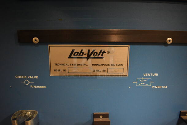 Lab-Volt Metal Commercial Floor Style Portable Training Unit on Commercial Casters. 48x30x55. (south basement 021D) - Image 8 of 9