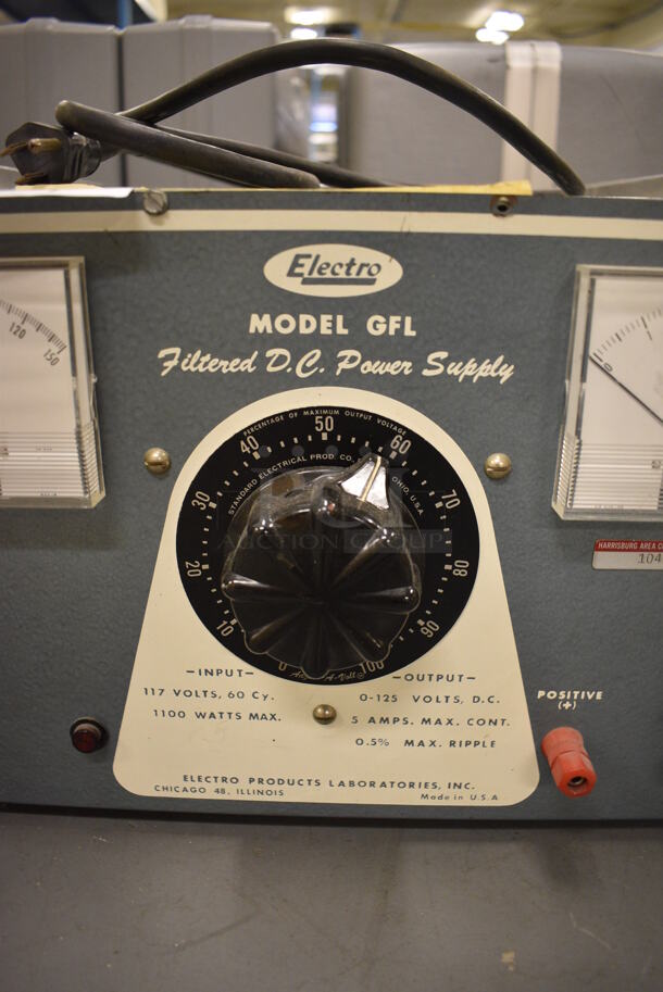 Electro Model GFL Filtered DC Power Supply. 15x15x10.5. (south basement 019) - Image 2 of 5