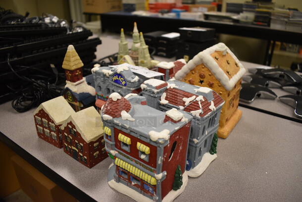 9 Various Decorative Houses. Includes 5x4x5.5. 9 Times Your Bid! (room 105) - Image 2 of 5