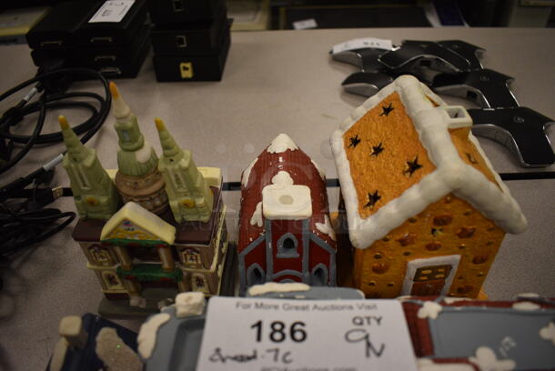 9 Various Decorative Houses. Includes 5x4x5.5. 9 Times Your Bid! (room 105) - Image 3 of 5