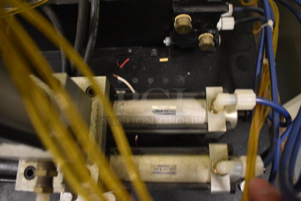 Lab-Volt Metal Countertop Robot Arm on Wooden Cart w/ Commercial Casters. 19x25x45. (south basement 021D) - Image 6 of 6