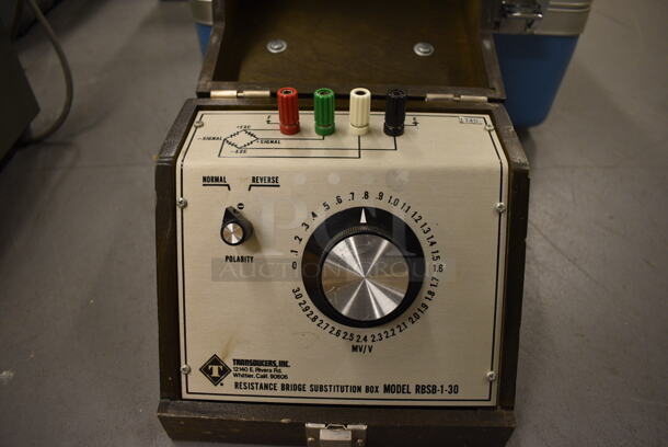 Transoucers Model RBSB-1-30 Resistance Bridge Substitution Box. 7.5x6x6.5. (south basement 019) - Image 3 of 4