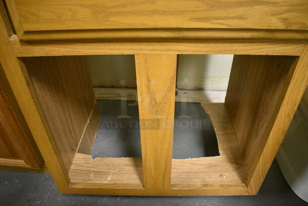 Bathroom Sink w/ Faucet, Handles. Missing 2 Wood Pattern Doors. 25x20x34. (room 102) - Image 6 of 6