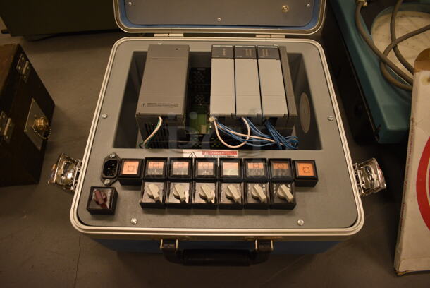 Hard Case w/ Knobs and Electronic Units. 14x13.5x10.5. (south basement 019) - Image 1 of 6