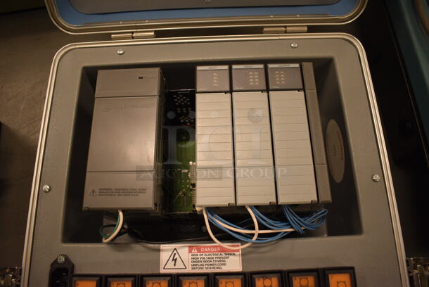 Hard Case w/ Knobs and Electronic Units. 14x13.5x10.5. (south basement 019) - Image 2 of 6