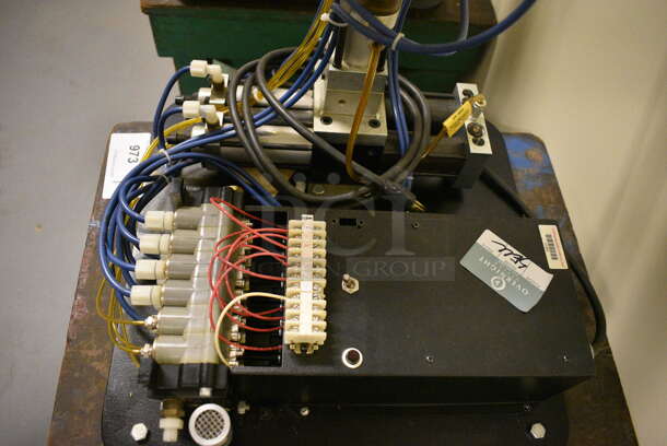 Lab-Volt Metal Countertop Robot Arm on Wooden Cart w/ Commercial Casters. 18x24x46. (south basement 021D) - Image 4 of 6