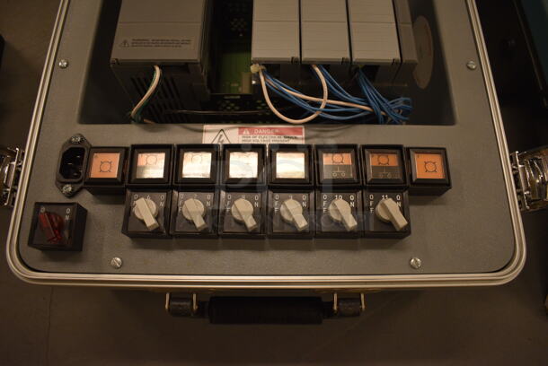 Hard Case w/ Knobs and Electronic Units. 14x13.5x10.5. (south basement 019) - Image 3 of 6