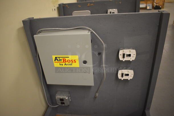 2 Gray Wooden Stands w/ Various Electrical Boxes. 36x24x36. 2 Times Your Bid! (north basement 004) - Image 5 of 6