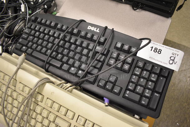 ALL ONE MONEY! Lot of 8 Various Computer Keyboards! Includes 18x7x1. (room 105) - Image 3 of 4