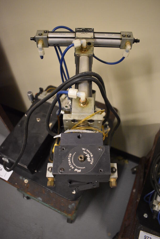 Lab-Volt Metal Countertop Robot Arm on Wooden Cart w/ Commercial Casters. 18x24x46. (south basement 021D) - Image 3 of 6