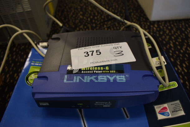 3 Linksys Wireless G Access Point. 7.5x7.5x2. 3 Times Your Bid! (room 204) - Image 2 of 5