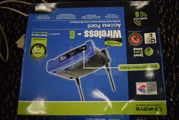 3 Linksys Wireless G Access Point. 7.5x7.5x2. 3 Times Your Bid! (room 204) - Image 4 of 5