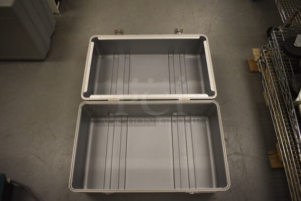 Gray Metal Case. 24x13x15. (south basement 019) - Image 1 of 4