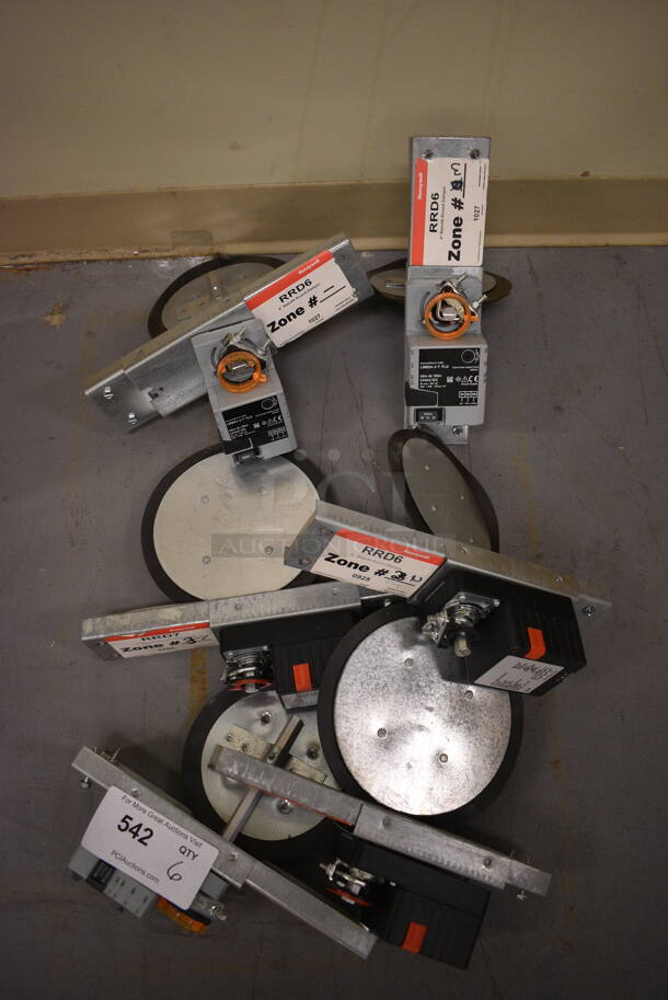 6 ANT-35C1U-S102 Retrofit Round Dampers. 11x10.5x2.5. 6 Times Your Bid! (north basement 004)