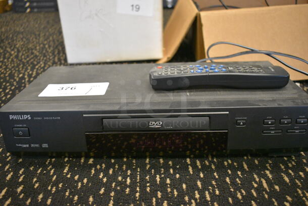 Philips DVD Player w/ Remote. 17x8.5x3. (room 204)