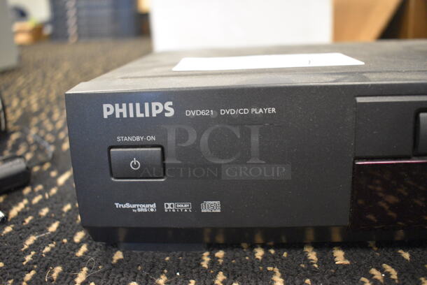 Philips DVD Player w/ Remote. 17x8.5x3. (room 204) - Image 2 of 6