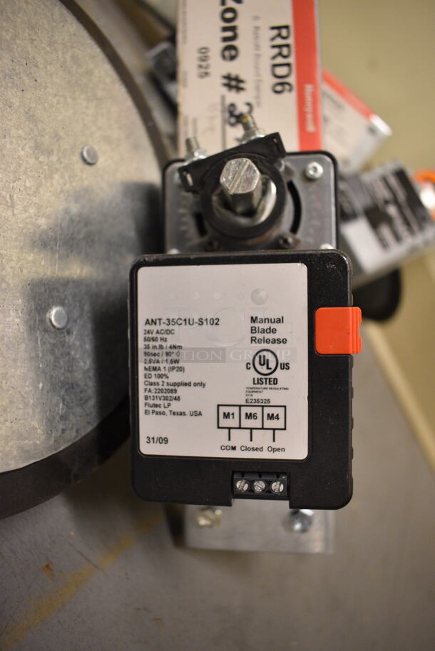 6 ANT-35C1U-S102 Retrofit Round Dampers. 11x10.5x2.5. 6 Times Your Bid! (north basement 004) - Image 3 of 5