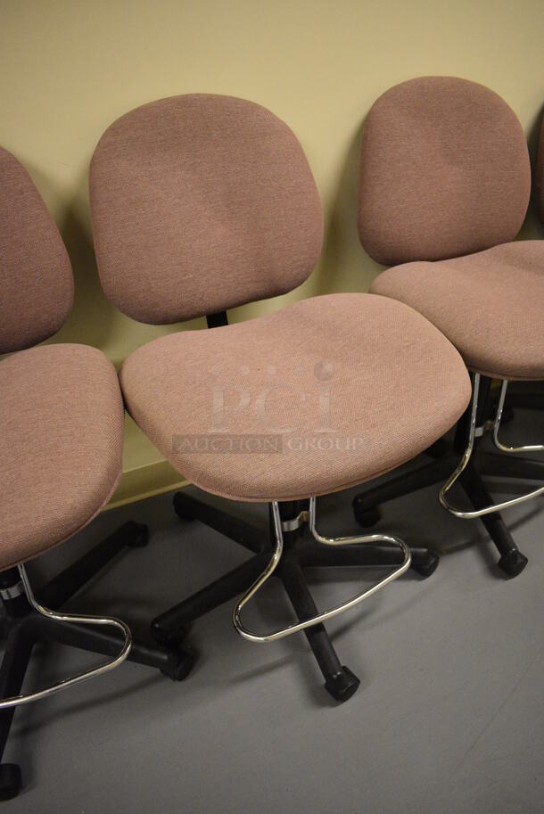 10 Office Chairs on Casters. 22x22x36. 10 Times Your Bid! (south basement hallway by 022) - Image 2 of 5
