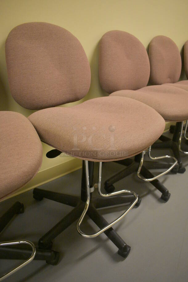 10 Office Chairs on Casters. 22x22x36. 10 Times Your Bid! (south basement hallway by 022) - Image 3 of 5