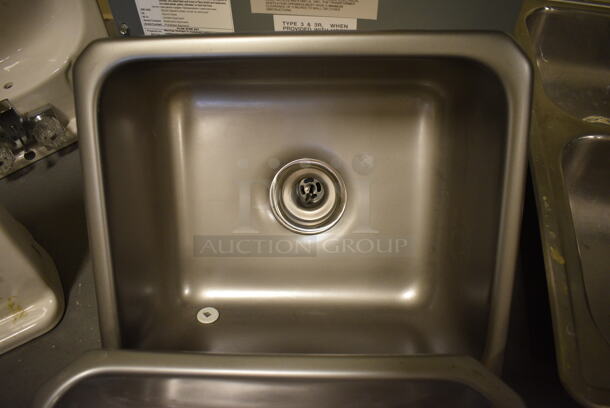 2 Metal Single Bay Drop In Sink. 18x16x8, 18x16x11. 2 Times Your Bid! (room 102) - Image 3 of 4